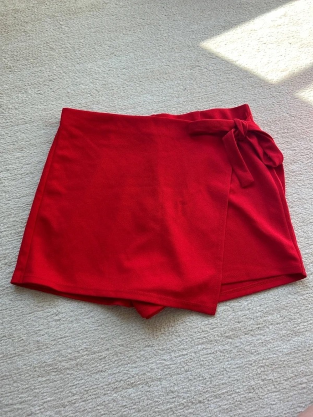 Red Women’s Wrap Skort Shorts